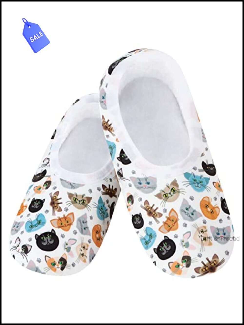 Snoozies Skinnies Slipper Socks Women Non-Skid Foldable Cozy
